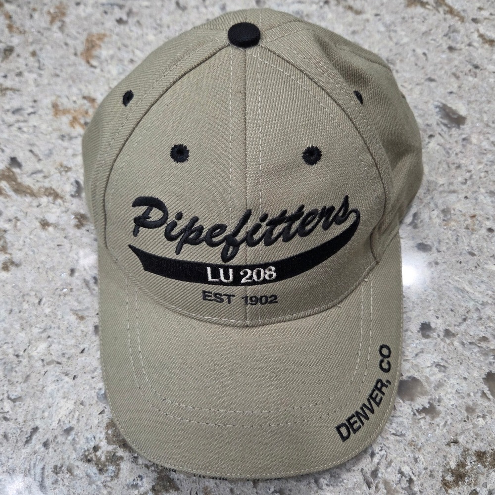 Pipefitters LU 208 Denver CO Hat Cap Adjustable Baseball Mens Embroidered